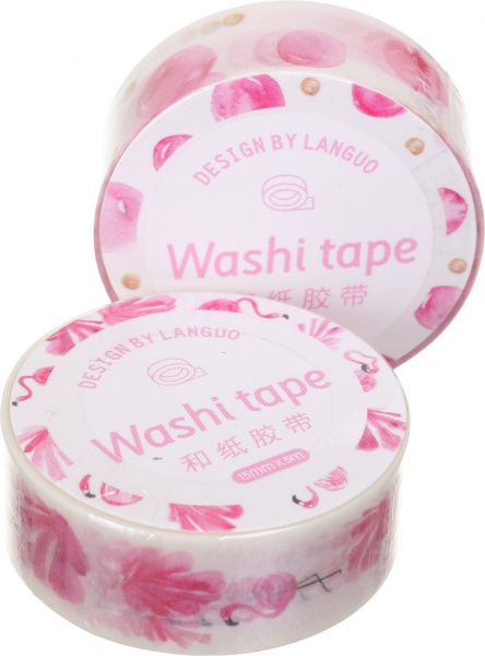 Скотч декоративный Rose flowers 15х5 мм