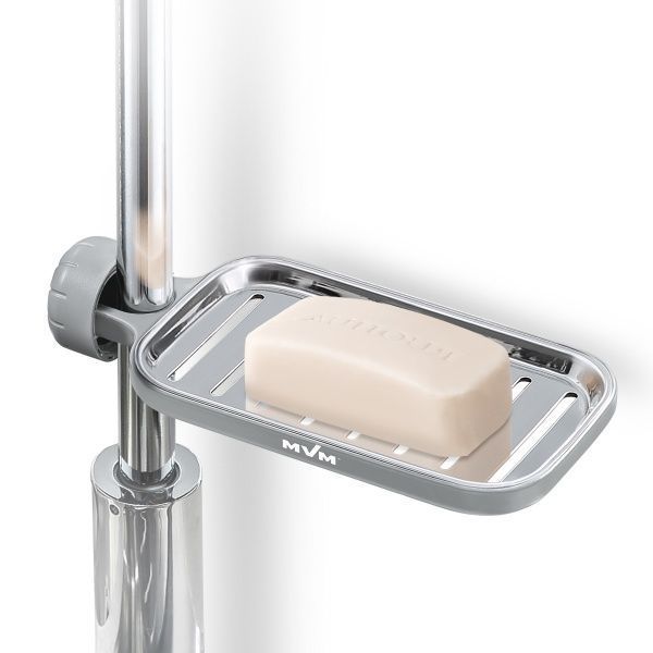 Полка MVM BP-22 серая с фиксатором 