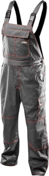 Полукомбинезон рабочий NEO tools р. XL рост 3-4 81-430-XL серый