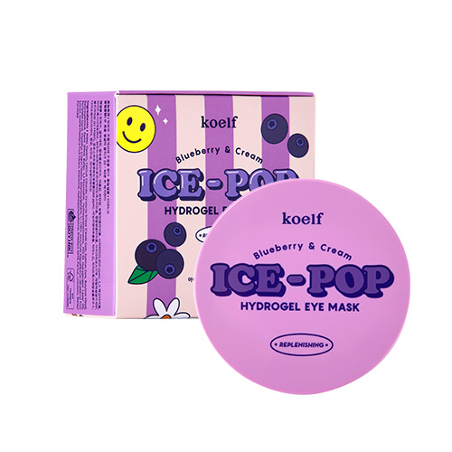 Патчи под глаза Koelf с голубикой и сливками Blueberry & Cream Ice-Pop Hydrogel Eye Mask 60 шт.