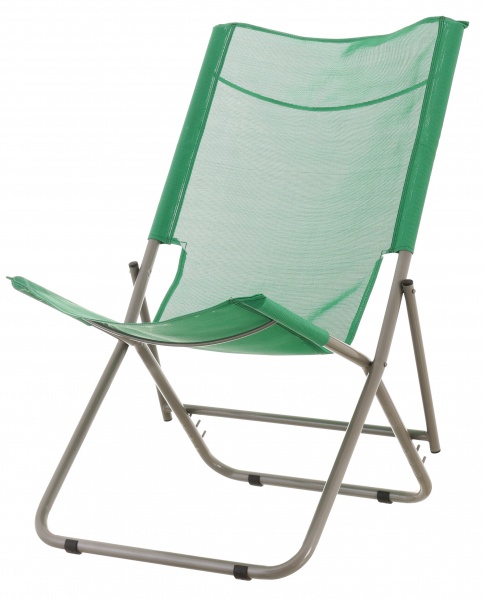 Кресло-шезлонг UBC Group раскладной светло-зеленый 52x107 см 