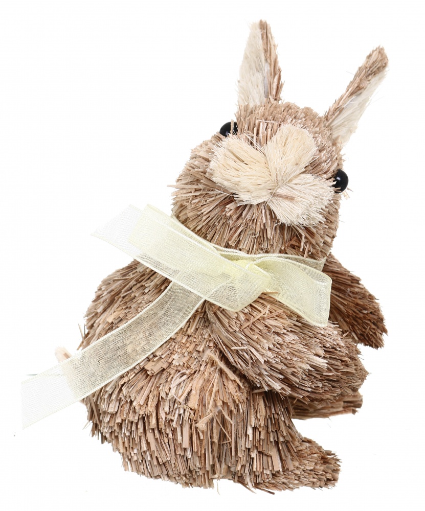 Декорация пасхальная Зайка натуральная 16 см