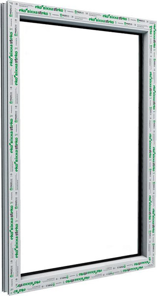 Окно глухое Steko S300 58 800x1200 мм без открывания