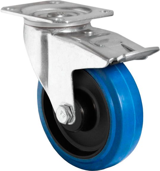 Колесо поворотне з площадкою і гальмом d100 мм CASCOO TBP25WC100R4F1B34