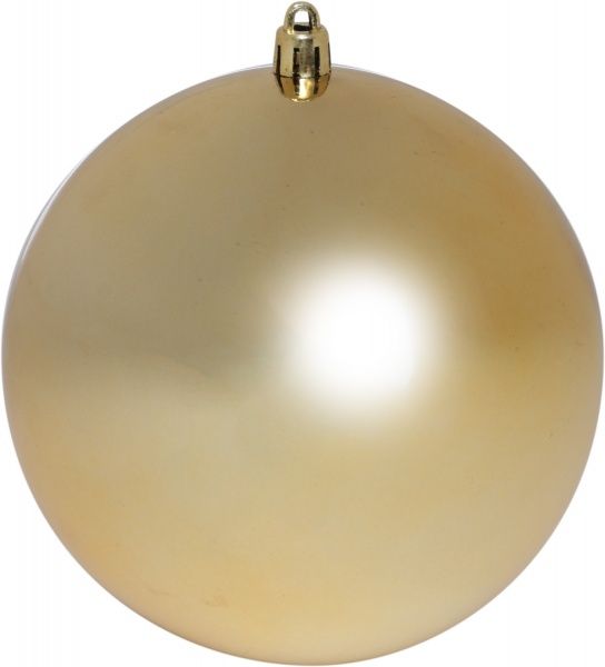 Куля пластикова глянець 12 см 890902 золотий