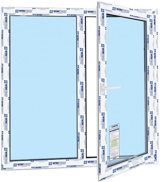 Окно поворотно-откидное WINTECH 540 1400x1410 мм правое 