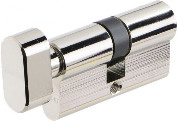 Циліндр Abus KE45 30x30 ключ-вороток 60 мм матовий нікель