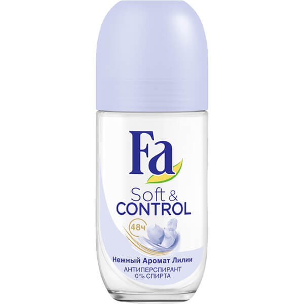 Дезодорант шариковый Fa Soft&Control Лилия 50 мл