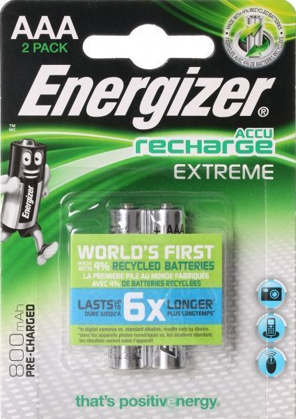 Аккумулятор Energizer Rech Extreme 800 FSB2 ААА 2 шт. (E300624300) 