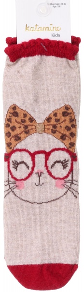 Носки для девочек KATAMINO K20217 р.5-6 бежевый 