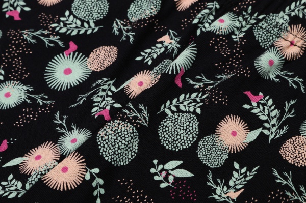 Пижама детская для девочек KOSTA 1434-2 р.122–128 черный 