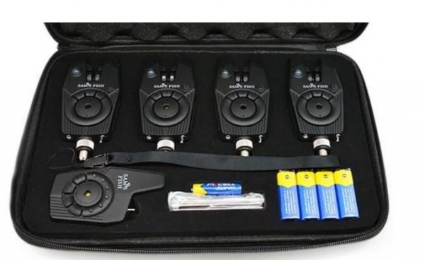 Набор сигнализаторов Sam's Fish с пейджером в кейсе 4+1 SF24200