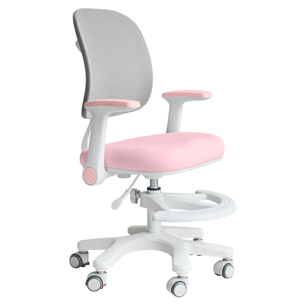 Кресло детское Mealux Atlas Air Pink Grey розовый/серый