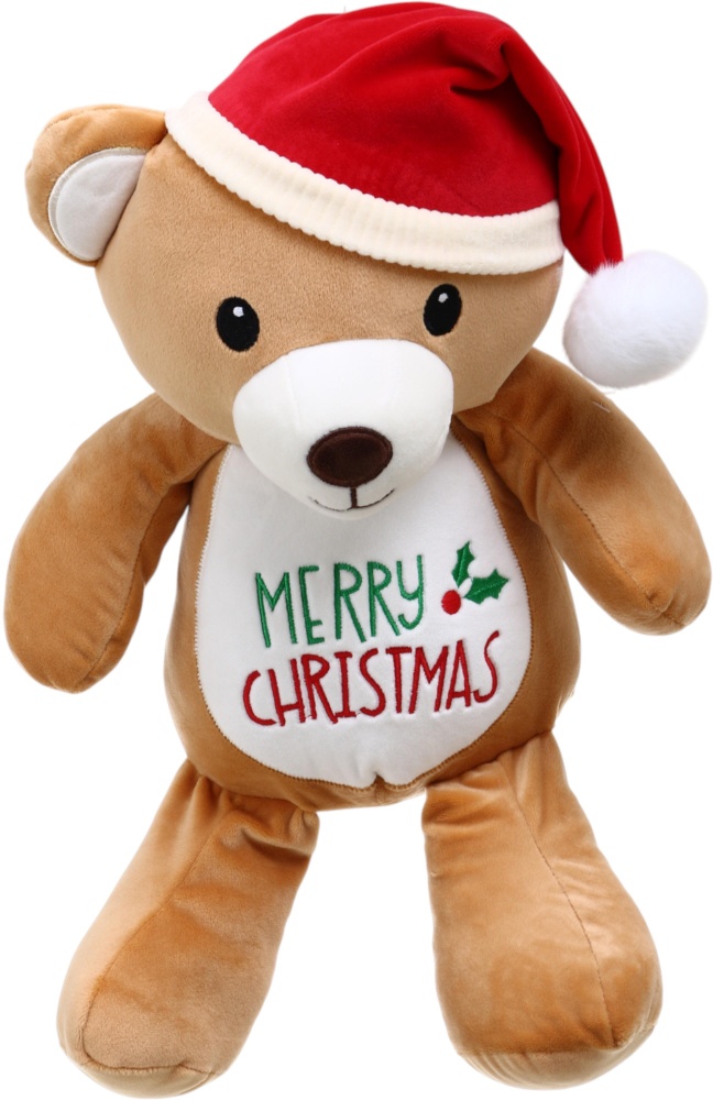 М'яка іграшка HW плюшева Різдвяна Ведмідь бежевий DT240638-12.5“