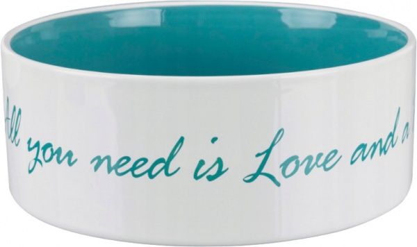 Миска Trixie для собак Pet's Home кремовая/голубая 25050