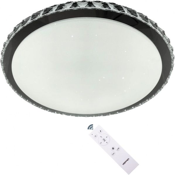 Світильник світлодіодний Hopfen Siyanie з пультом ДК 28 Вт білий/хром 3000-6000 К 