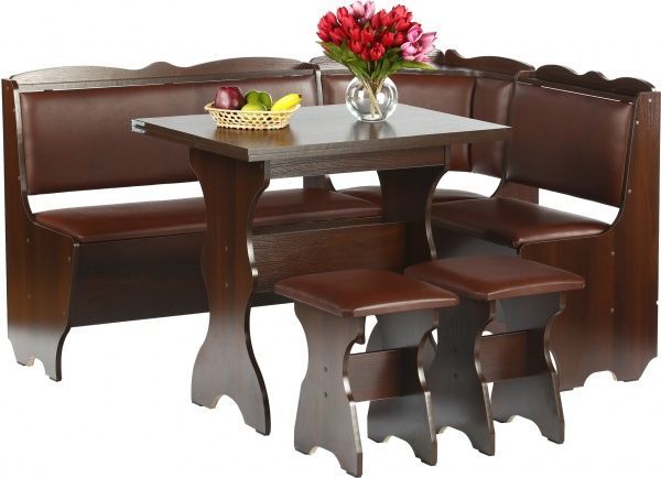 Уголок кухонный Лорд орех коричневый