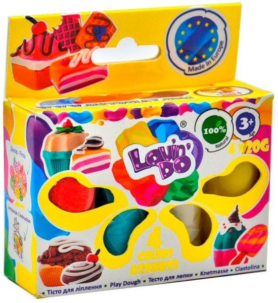 Тісто для ліплення Асорті 4 кольори 41027
