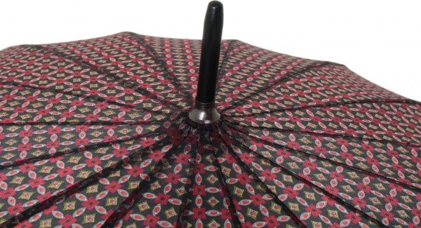 Зонт Калейдоскоп, трость, автомат красный 