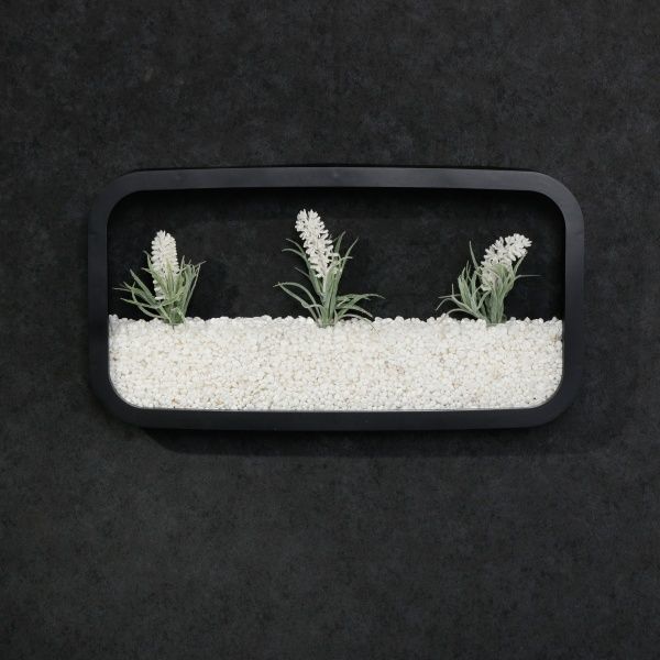 Декор настінний Nature прямокутний 38x20,5 см чорний 