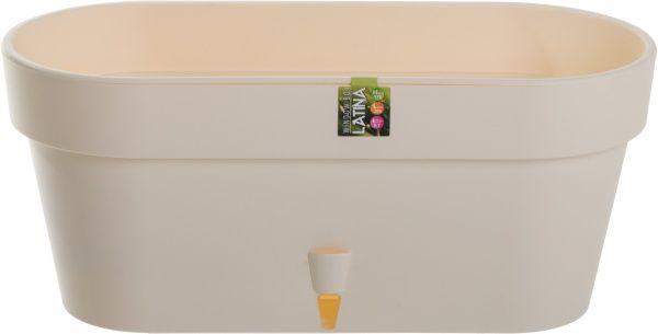 Горщик пластиковий Santino Latina овальний 6,7л кремовий 