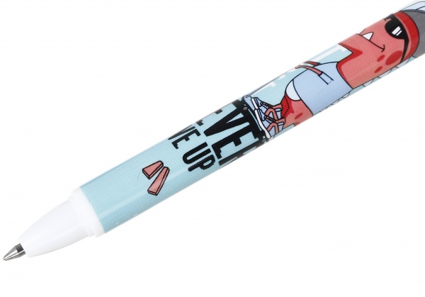 Ручка гелевая напиши-зитры Dino красная 