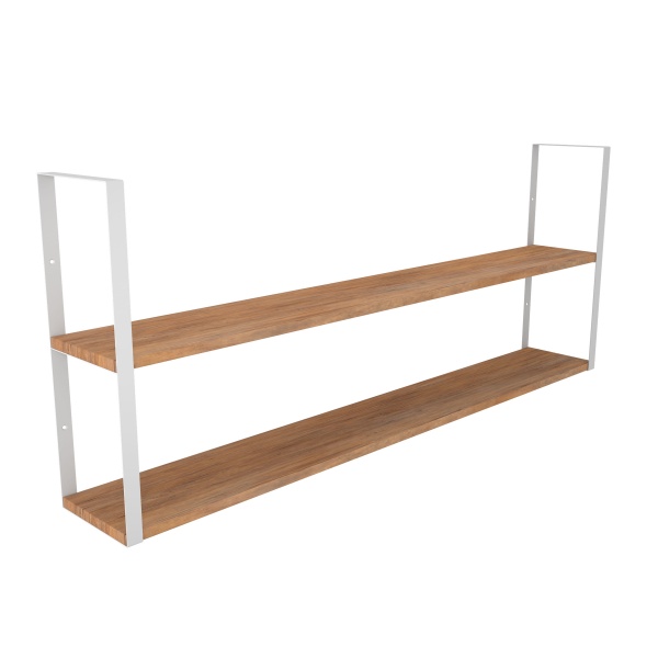 Кронштейн для полок Valore Прямоугольник двойной Loft SW-DR-21 белый