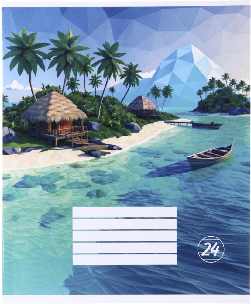 Тетрадь школьная Pixel landscape2_25 24 листов линия Nota Bene