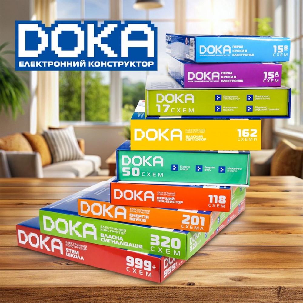 Игрушка-конструктор DOKA электронный 162 схемы D70714