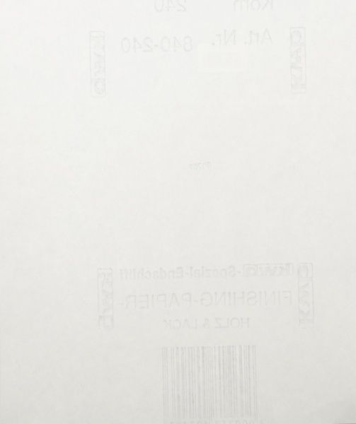 Наждачная бумага KWB 23х28 см Р240 840240