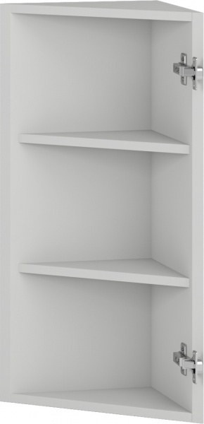 Шкаф верхний Грейд угловой (стандарт) 300x720x300 мм серый 