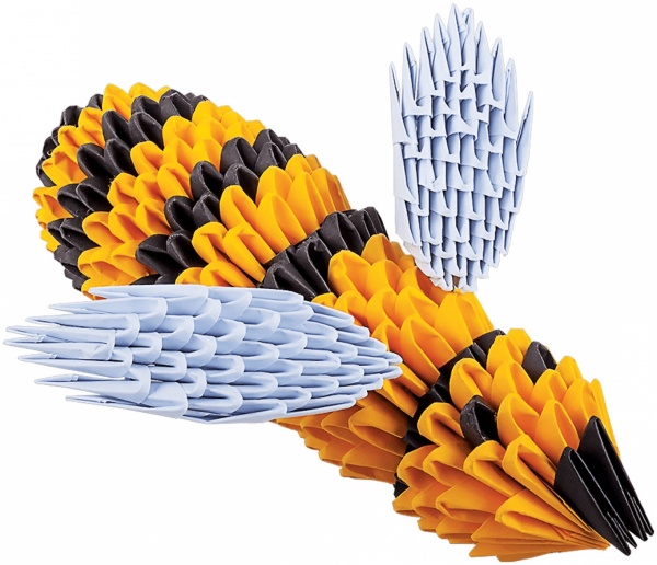 Модульное оригами «Пчелка»