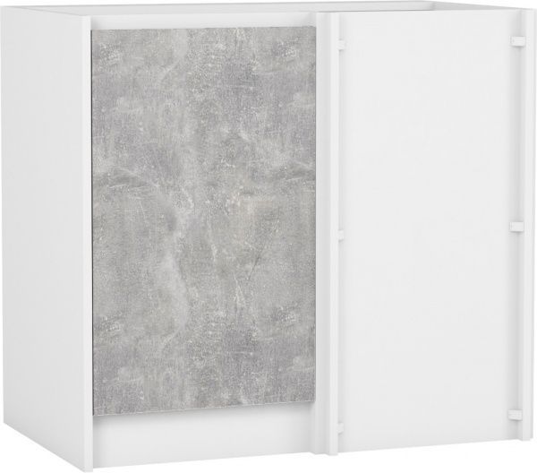 Тумба нижняя угловая МС Идея Лофт НЩУЛ (левый) 90/82/525 универсальная щит бетон Грейд