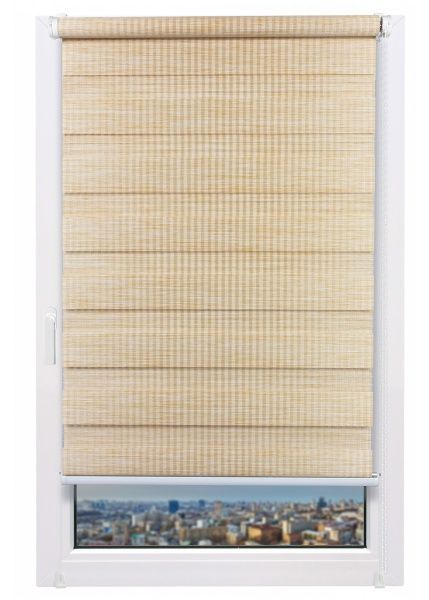 Ролета день-ніч Delfa Бамбук 57x160 см золотий пісок 