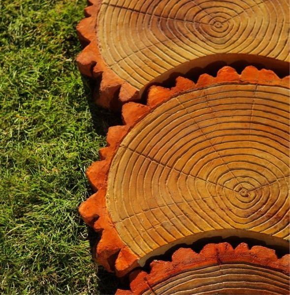 Декоративная плитка Sezione круг terracotta + copper