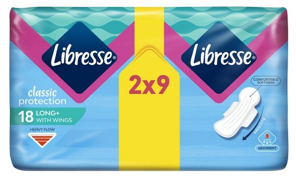 Прокладки гигиенические Libresse Classic protection long 18 шт.