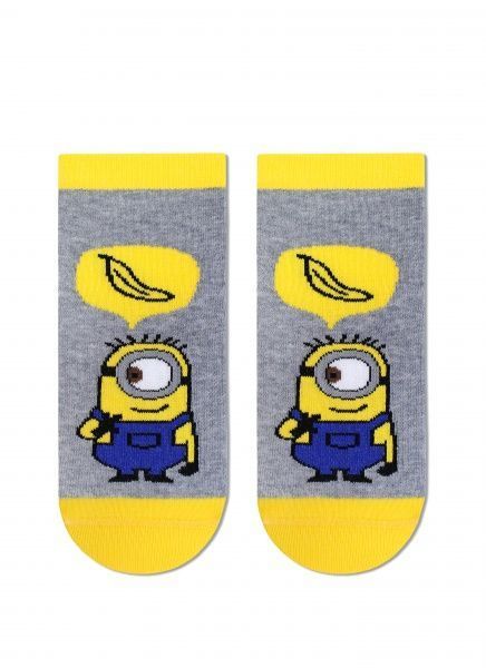 Носки детские Брестские 3095 Minions (укороченные) 703 р.23-24 серый меланж 