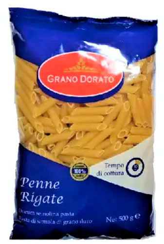 Макарони ТМ GRANO DORATO Пера 500г (PENNE RIGATE) 