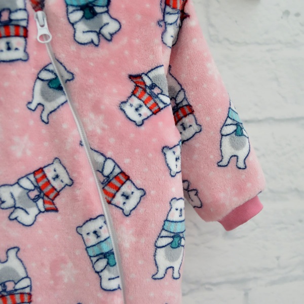 Чоловічок для дівчинки Blanka Ведмедик р.56–62 рожевий 110087 