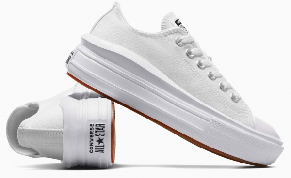 Кеды Converse CHUCK TAYLOR ALL STAR MOVE CANVAS PLATFORM 570257C р.37,5 белый