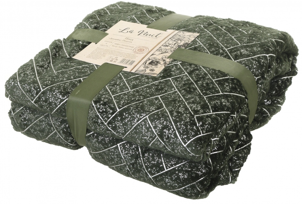 Плед Phoenix 200x220 см темно-зелений La Nuit