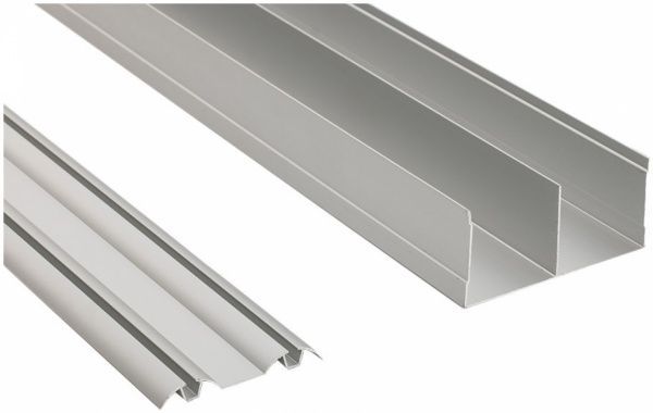 Направляючі рейки Doros 1.2 м 90x55 мм сріблястий