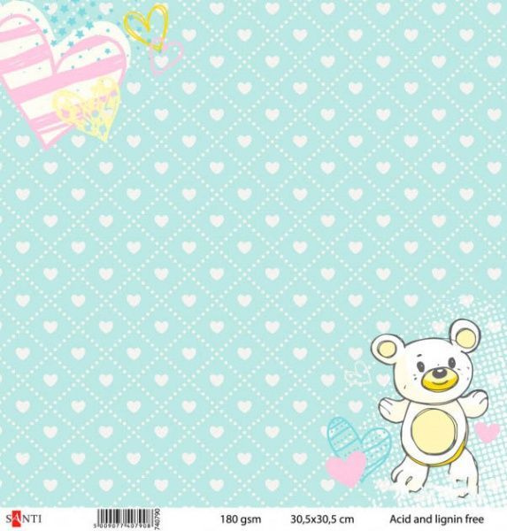 Папір для скрапбукінгу №27 30,5x,30,5 см 180 г/м² різнокольоровий 