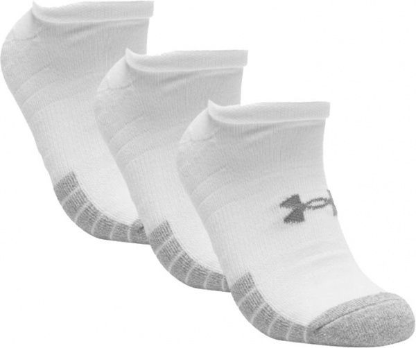 Носки Under Armour UA Heatgear NS 1346755-100 бело-серый р.M