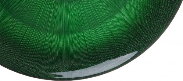 Тортниця Crystal 33 см зелена Dekor Cam 