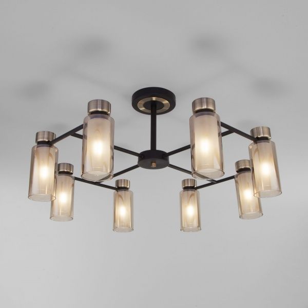 Люстра потолочная Strotskis Amado 70115/8 8x15 Вт E14 бронза/черный 70115/8 (чорний) 