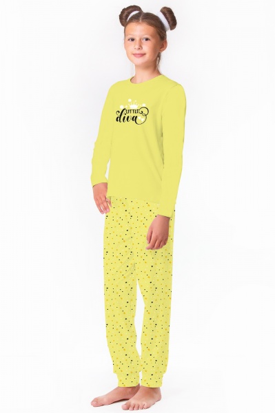 Пижама для девочек KOSTA р.110–116 желтый 2144-8 