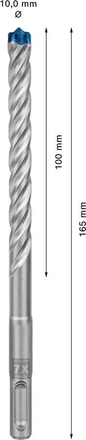 Бур Bosch EXPERT SDS-plus 10x100 мм 165 мм 1 шт. 2608900097