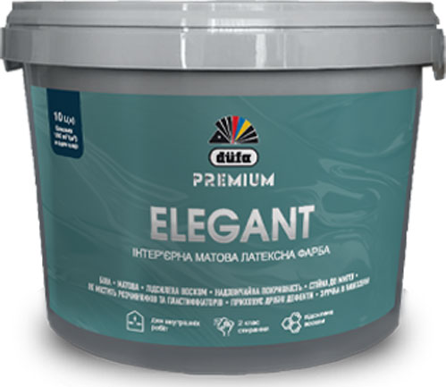 Краска латексная Dufa PREMIUM Elegant P 105 мат белый 1л