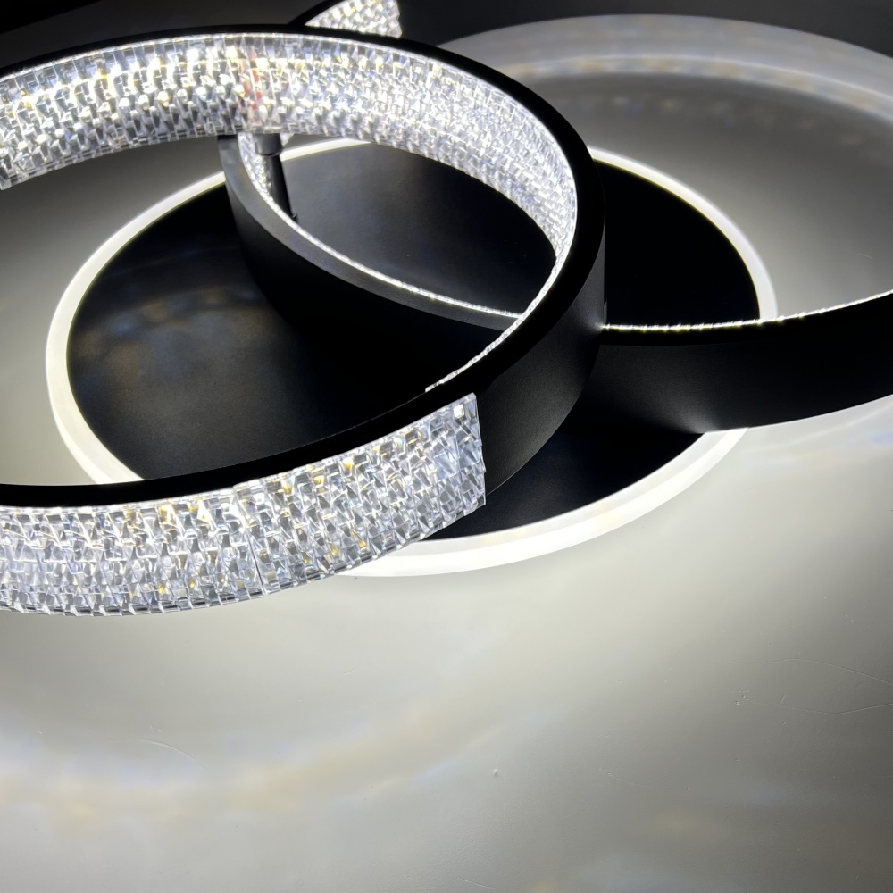 Люстра світлодіодна Luminaria 80 Вт LED-модуль чорний AKRILIKA ROUND 80W 3R BLACK